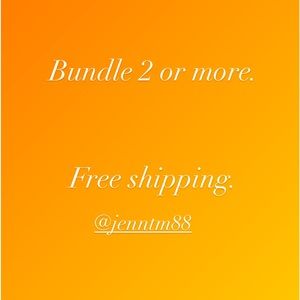 FREE SHIPPING with bundled purchases.